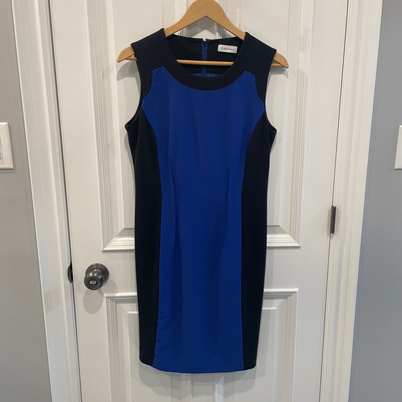 Calvin Klein Fitted Sheath Sleeveless with Stretch Dress - Picture 2 of 9